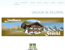 Tablet Screenshot of landhaus-stoeckl.at